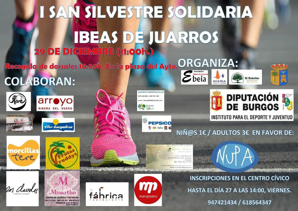 Ibeas de Juarros celebra su primera carrera popular solidaria San Silvestre