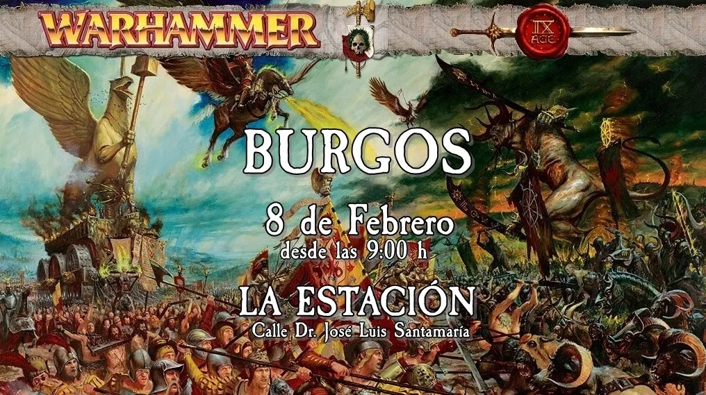 La Estación acoge el torneo Ninth Age de Warhammer el 8 de febrero