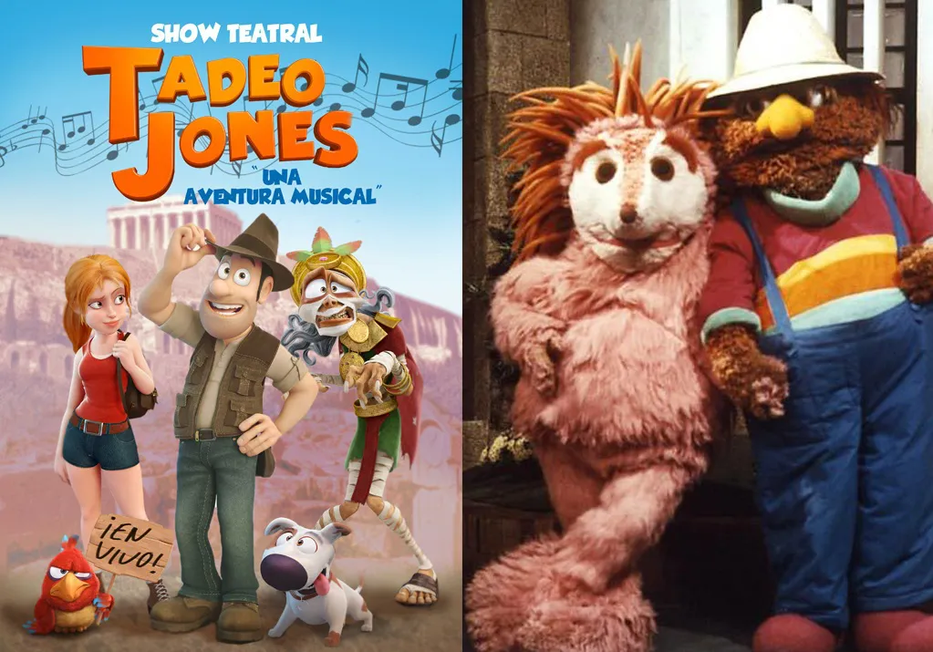 Vuelve a ser un niño con Espinete o Tadeo Jones