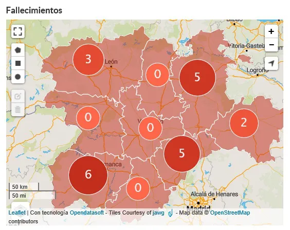 Más altas que fallecidos por coronavirus en Burgos