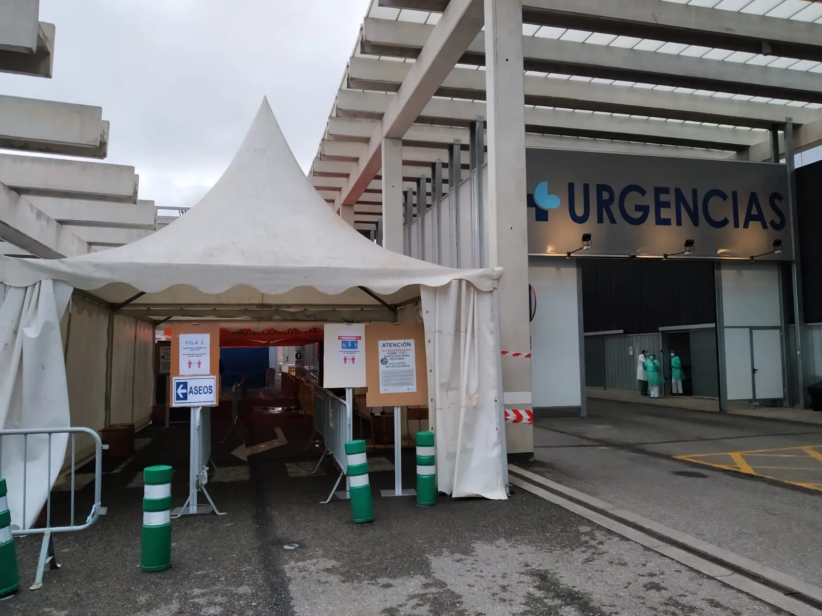 Los sanitarios burgaleses coinciden en que la situación ha mejorado en los últimos días