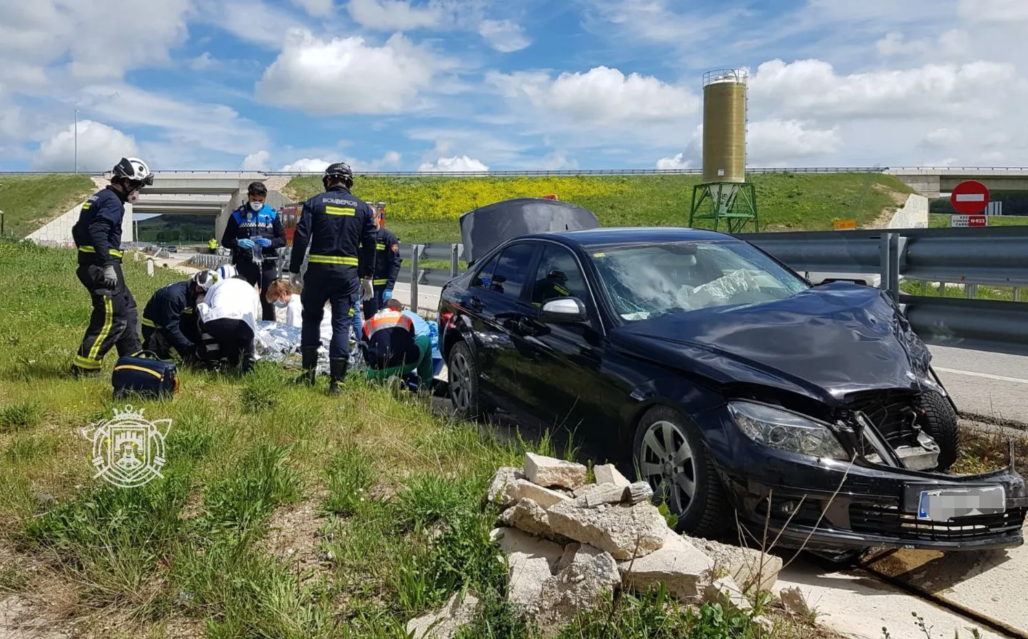 Dos heridos en una colisión de coches en Villatoro