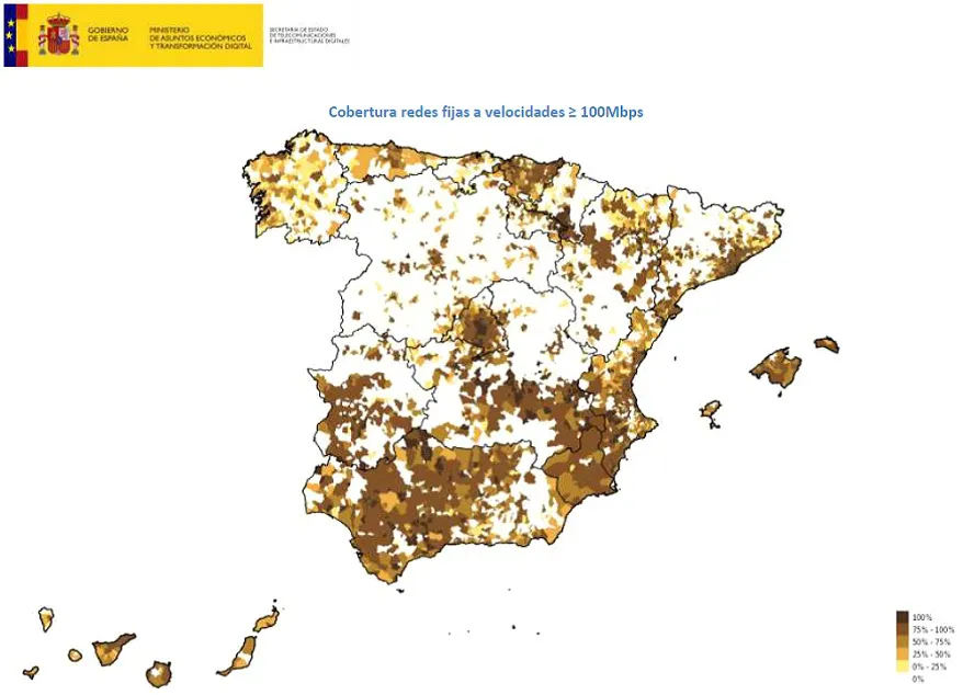 Castilla y León sigue a la cola de la conectividad nacional mientras la brecha digital rural continúa casi intacta