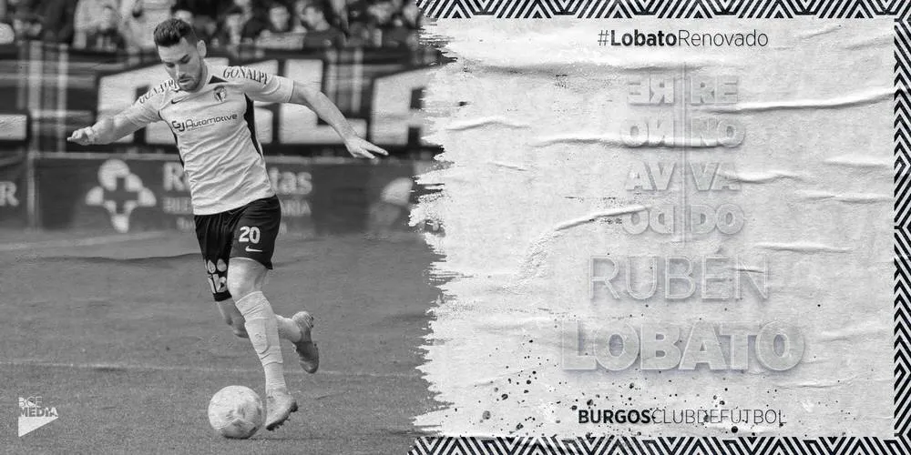 Fútbol Burgos: Rubén Lobato renueva contrato con el Burgos CF