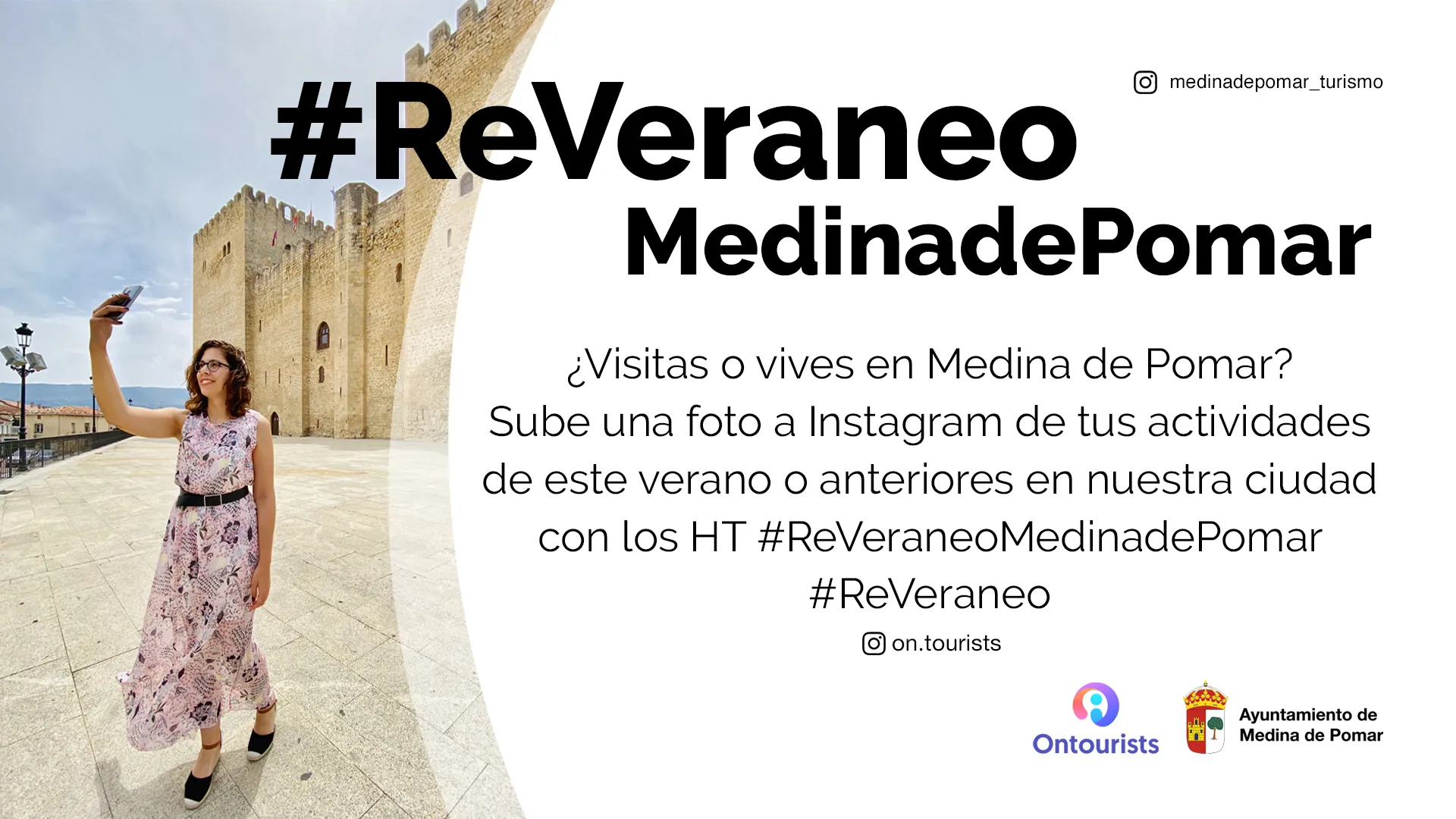 Medina de Pomar estrena cuenta de promoción turística en Instagram y se suma a la iniciativa #ReVeraneo de Ontourists