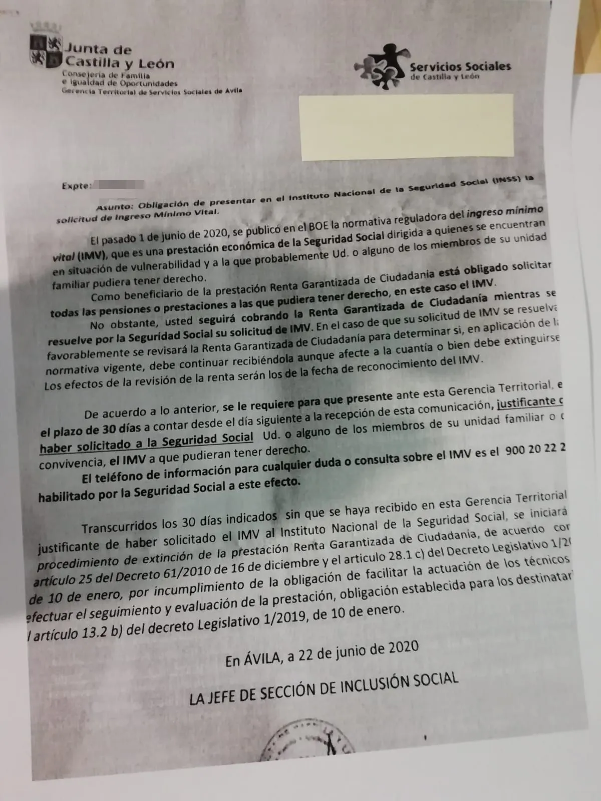 Castilla y León da un mes a los perceptores de la renta autonómica para pedir el ingreso mínimo vital o les retirará la ayuda