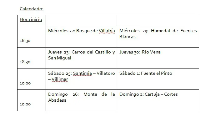El Ayuntamiento fomenta los programas de paseos salud en verde