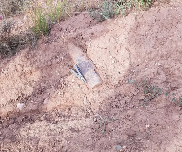Bomberos localiza un proyectil cerca del antiguo campo de tiro de Villatoro