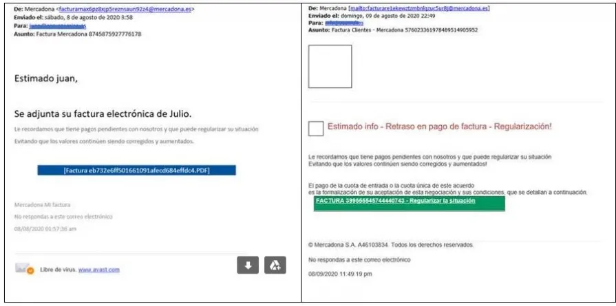 Nuevos intentos de estafa a través del correo electrónico con Mercadona como cebo