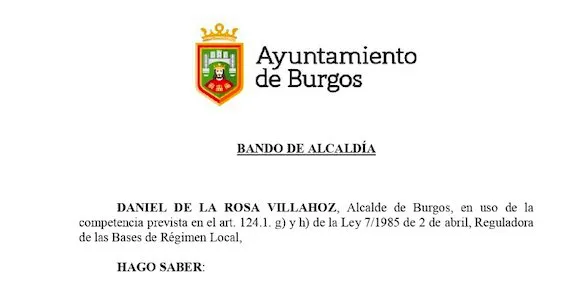 Nuevas medidas del Ayuntamiento de Burgos frente al coronavirus