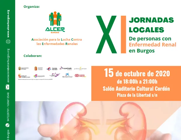 Burgos celebrará este jueves las XI Jornadas Locales de personas con Enfermedad Renal en Burgos
