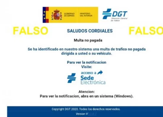 Alerta estafa: si recibes un correo como este o similar, no piques, elimínalo directamente