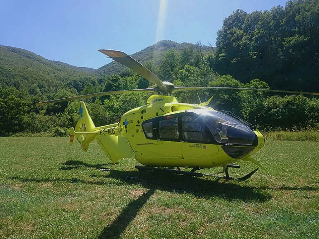 Un varón ha resultado herido al caer de la bicicleta en Ciruelos de Cervera