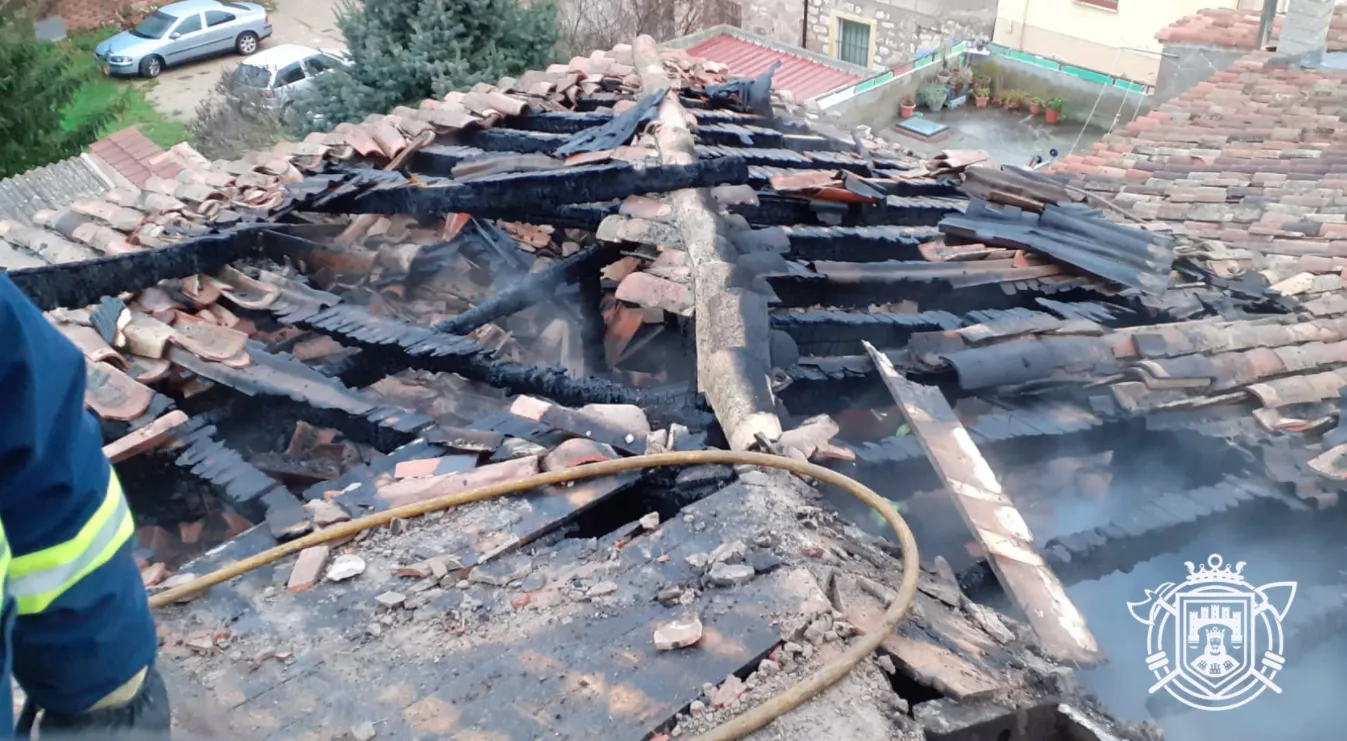 Un incendio afecta a varias viviendas en Villahoz