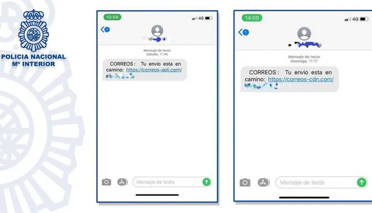 Si recibes este mensaje sobre un envío de Correos, no lo abras: es un virus que se instala en el teléfono móvil