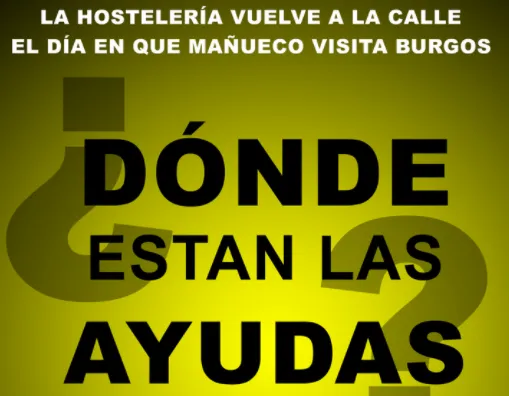 COVID-19 Burgos: La hostelería burgalesa se manifiesta este lunes frente a la Delegación de la Junta de Castilla y León