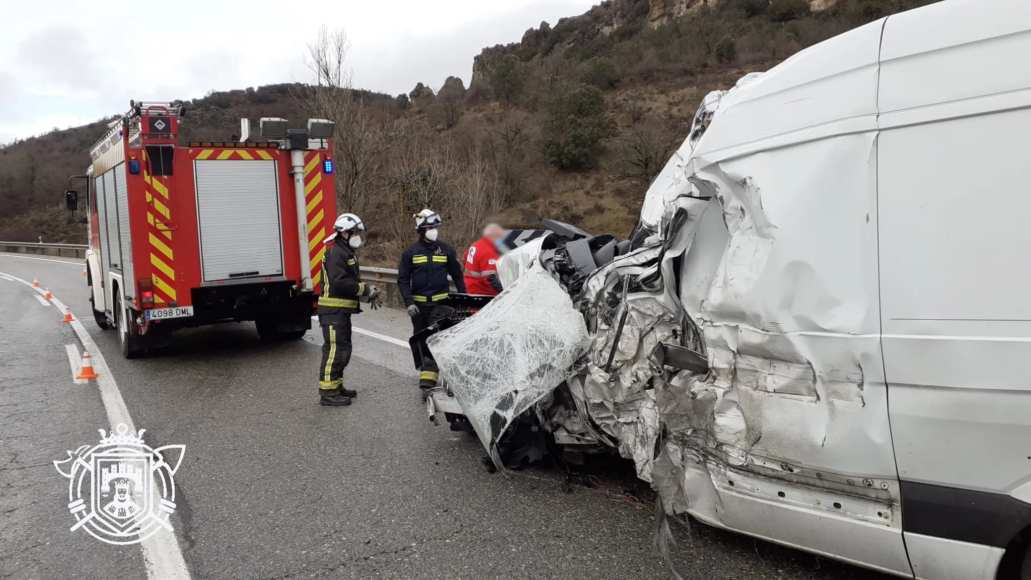 Fallece una persona tras una colisión en la carretera N-627 en Montorio (Burgos)