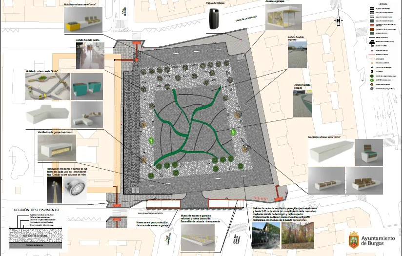 Las obras de la Plaza de Santiago marchan a buen ritmo