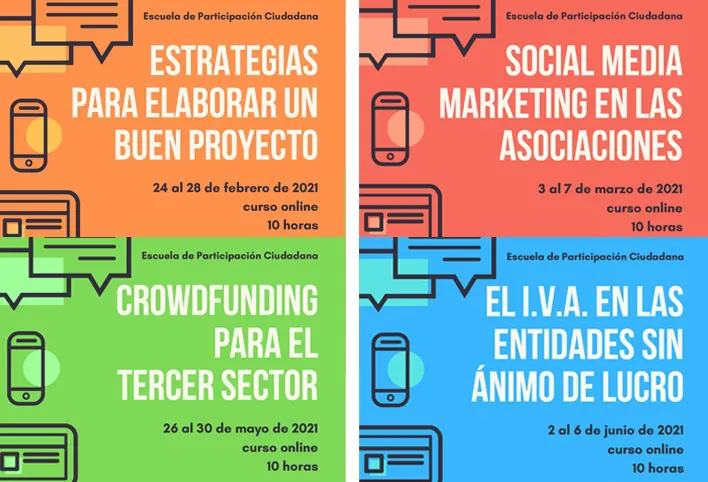 La Escuela de Participación Ciudadana oferta actividades de formación online