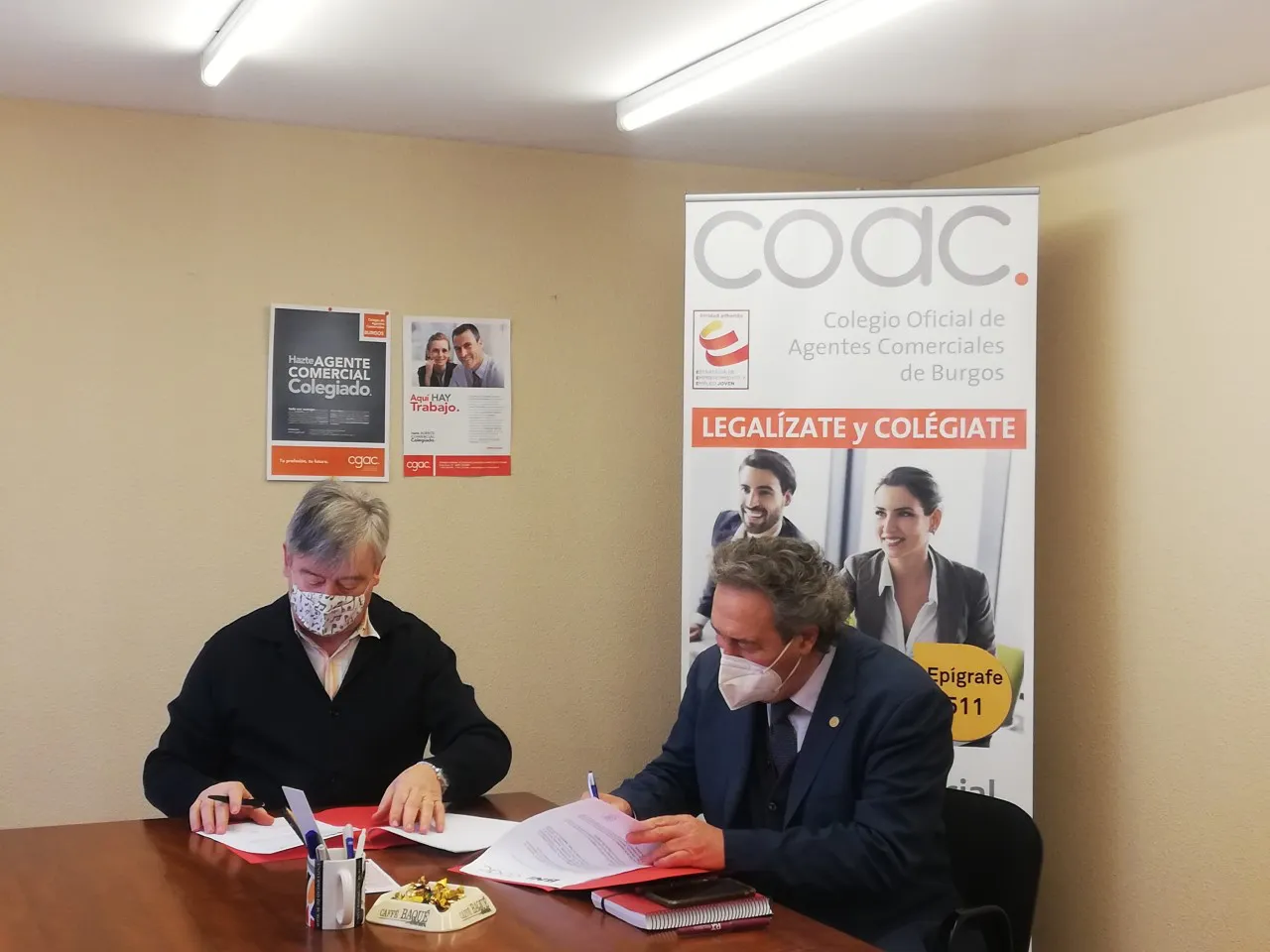 El Colegio de Agentes Comerciales de Burgos y BNI firman un convenio para profesionalizar la carrera de comercial
