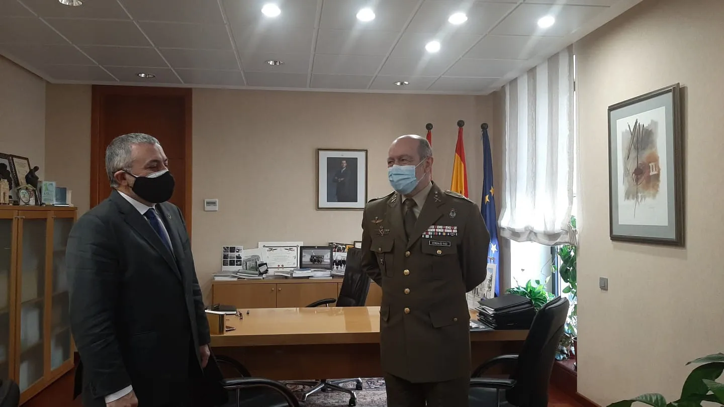 El subdelegado agradece al Ejército su apoyo y colaboración para combatir la pandemia en Burgos