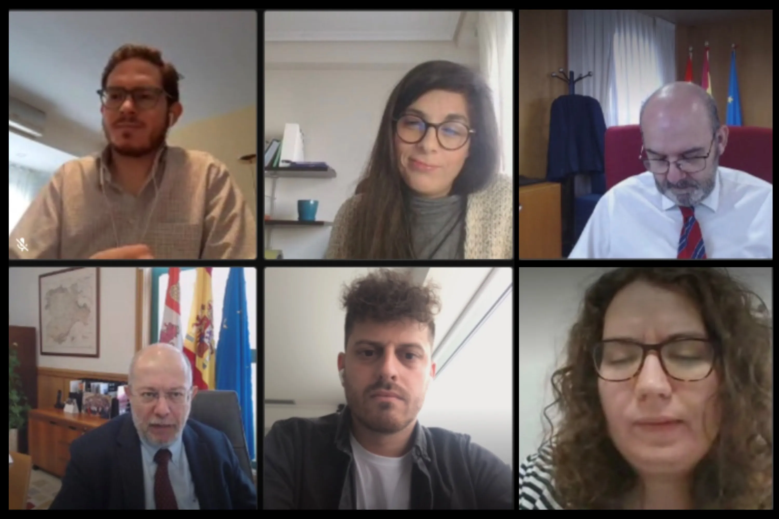 Jóvenes de CyL propone soluciones contra la despoblación en una reunión con el vicepresidente Igea y el director general de Ordenación del Territorio