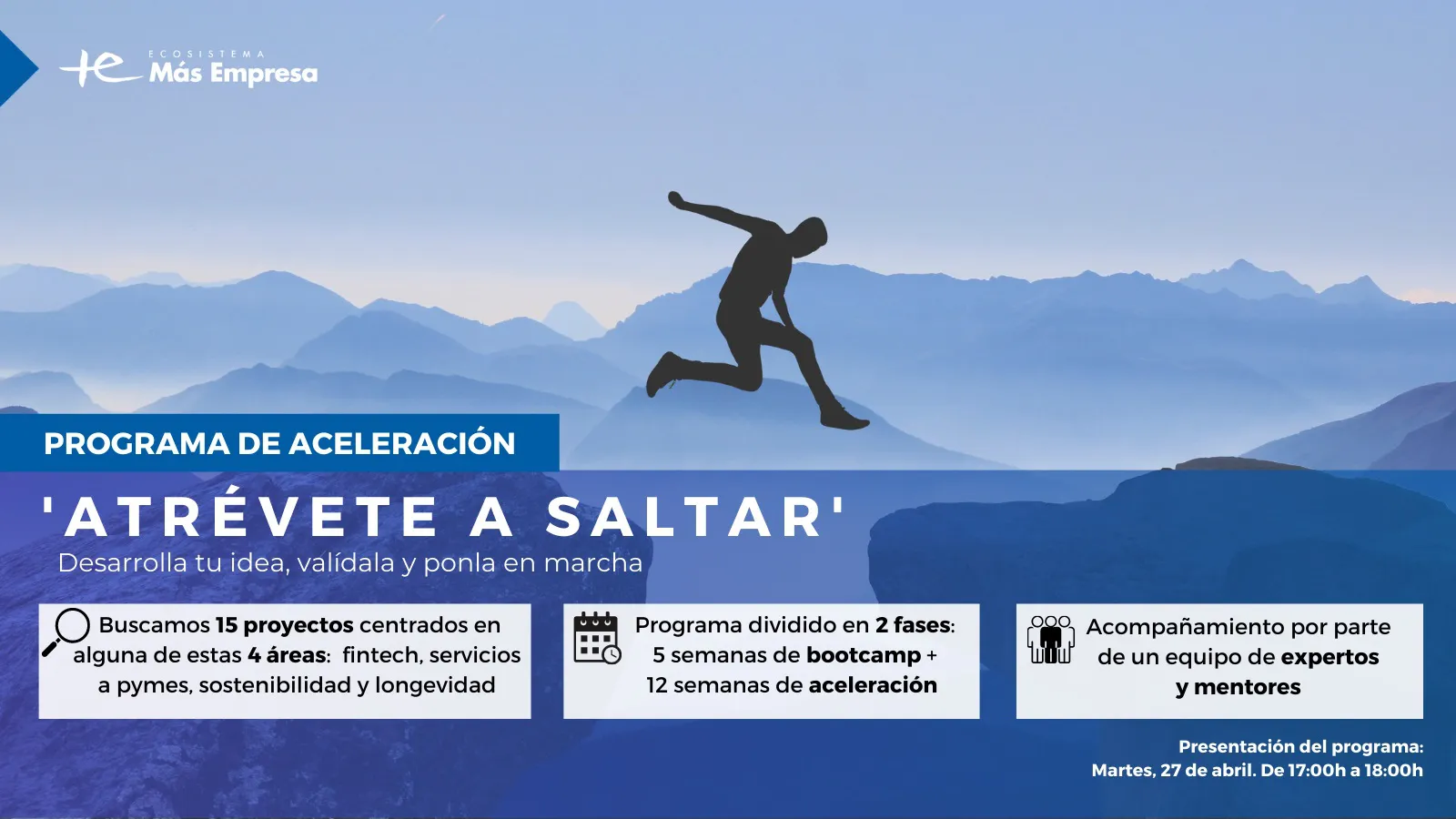 Economía y Empresa Burgos: Más Empresa de Ibercaja presenta Atrévete a saltar, un programa de aceleración para convertir ideas en negocios viables