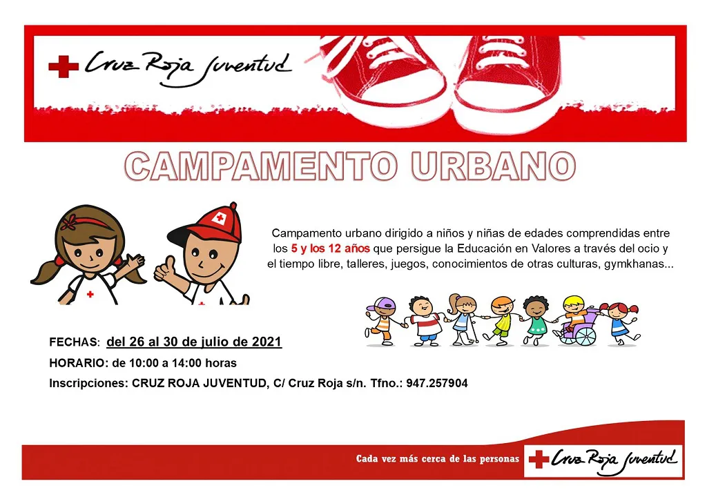 Cruz Roja Juventud pone en marcha en Burgos sus VI Campamentos Urbanos en julio