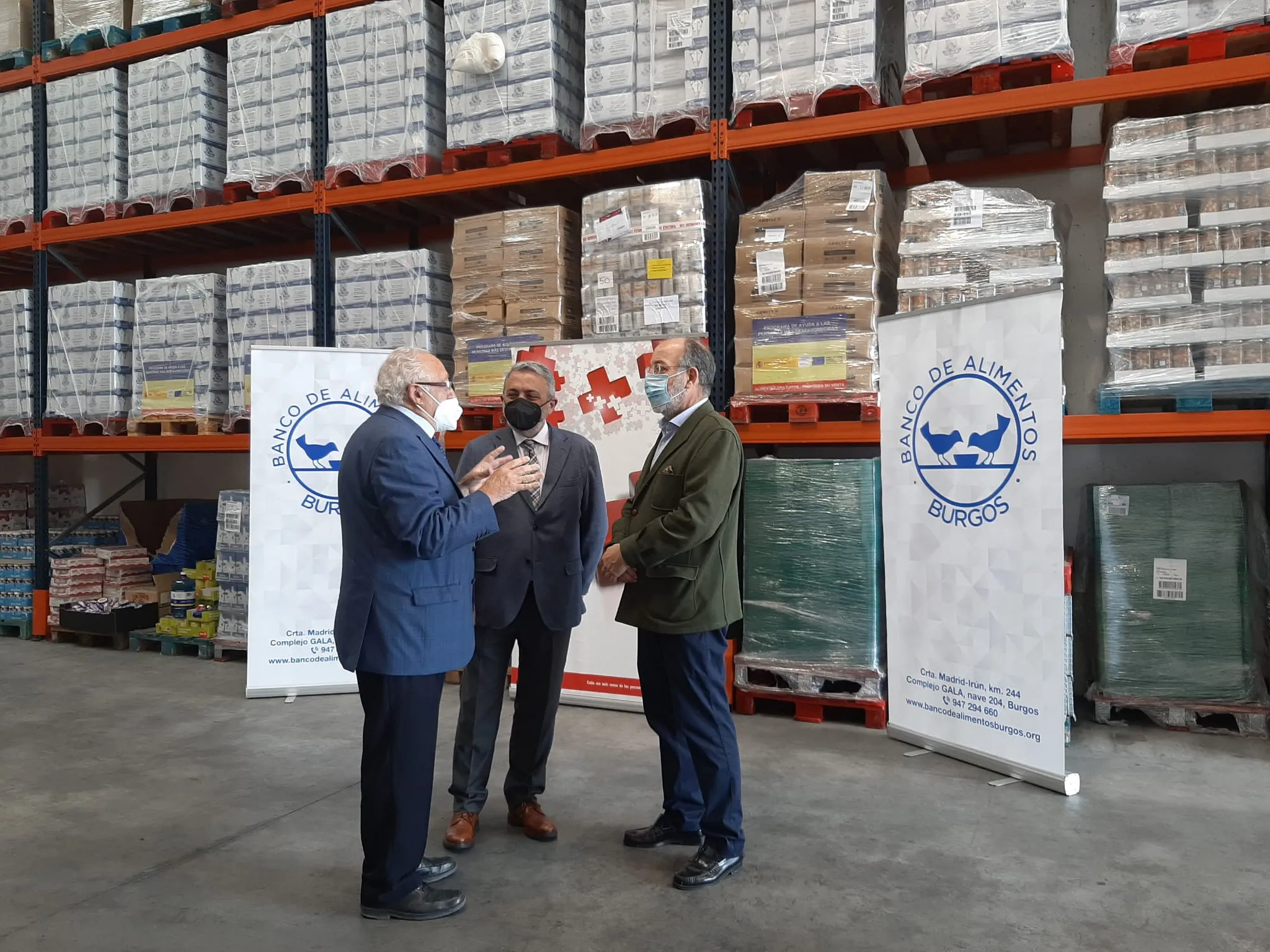 La primera fase del Programa 2021 de ayuda alimentaria reparte en Burgos más de 106 toneladas de alimentos