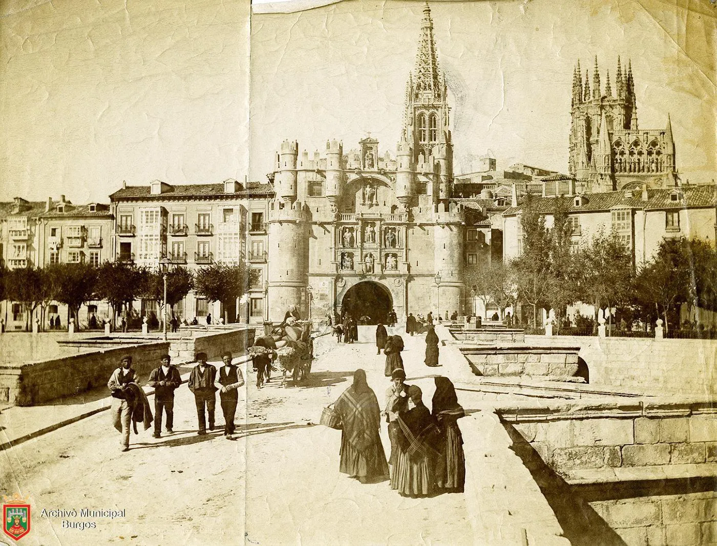 Historia Burgos: El puente de Santa María