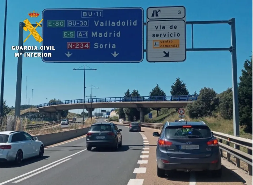 Tráfico ‘intenso’ en la provincia de Burgos durante la primera operación especial del verano