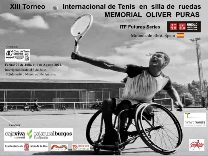 El XIII Torneo de Tenis en silla de ruedas ‘Memorial Oliver Puras’ comenzará el próximo jueves 29 de julio