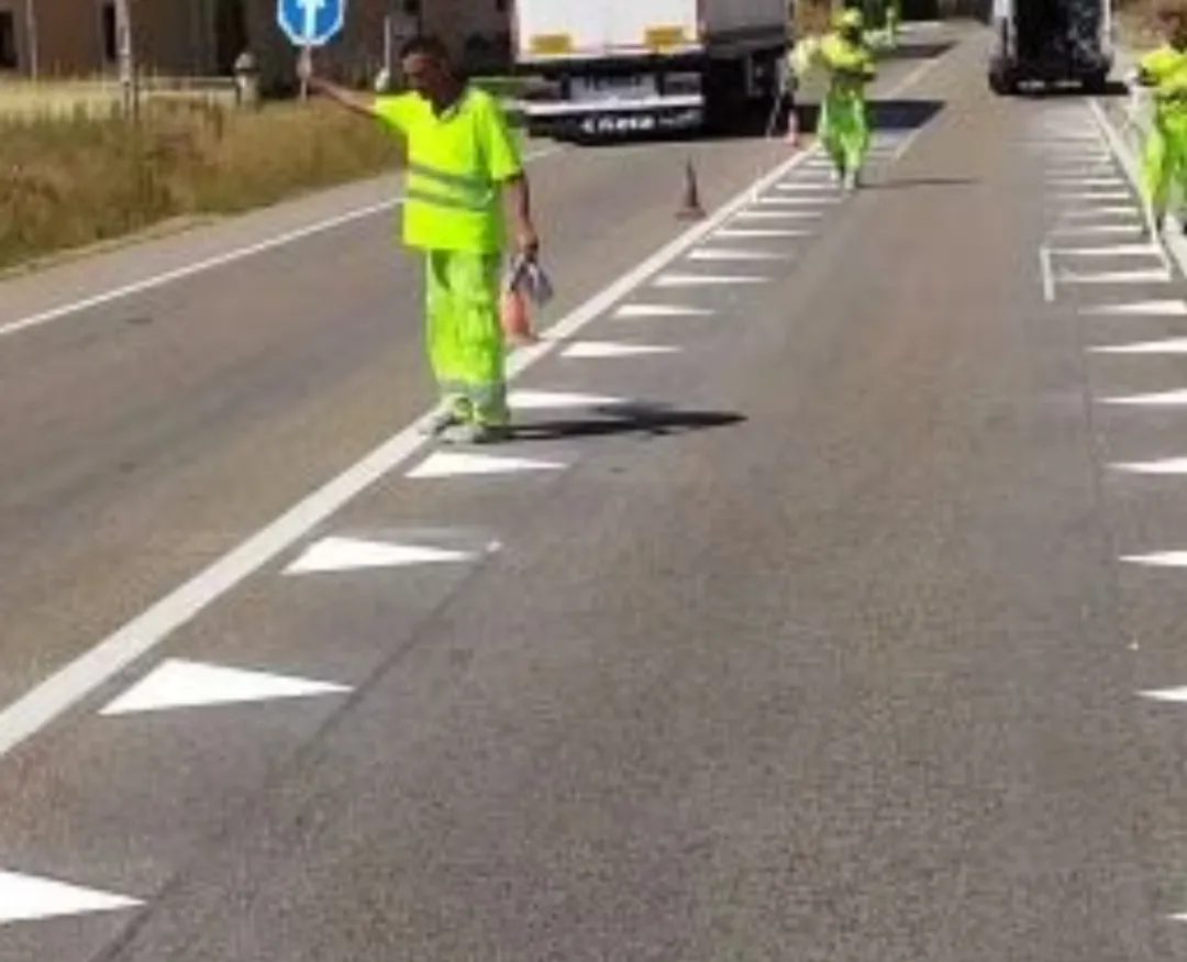Dientes de dragón: la curiosa carretera experimental creada en Burgos
