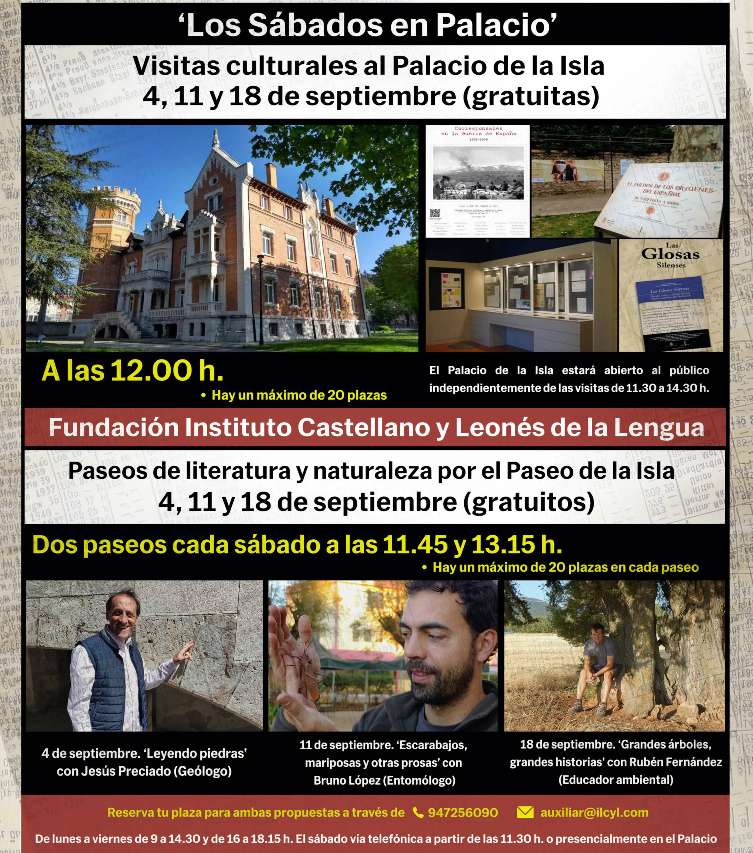 El Paseo de la Isla acoge la propuesta ‘escarabajos, mariposas y otras prosas’ este sábado 11 de septiembre