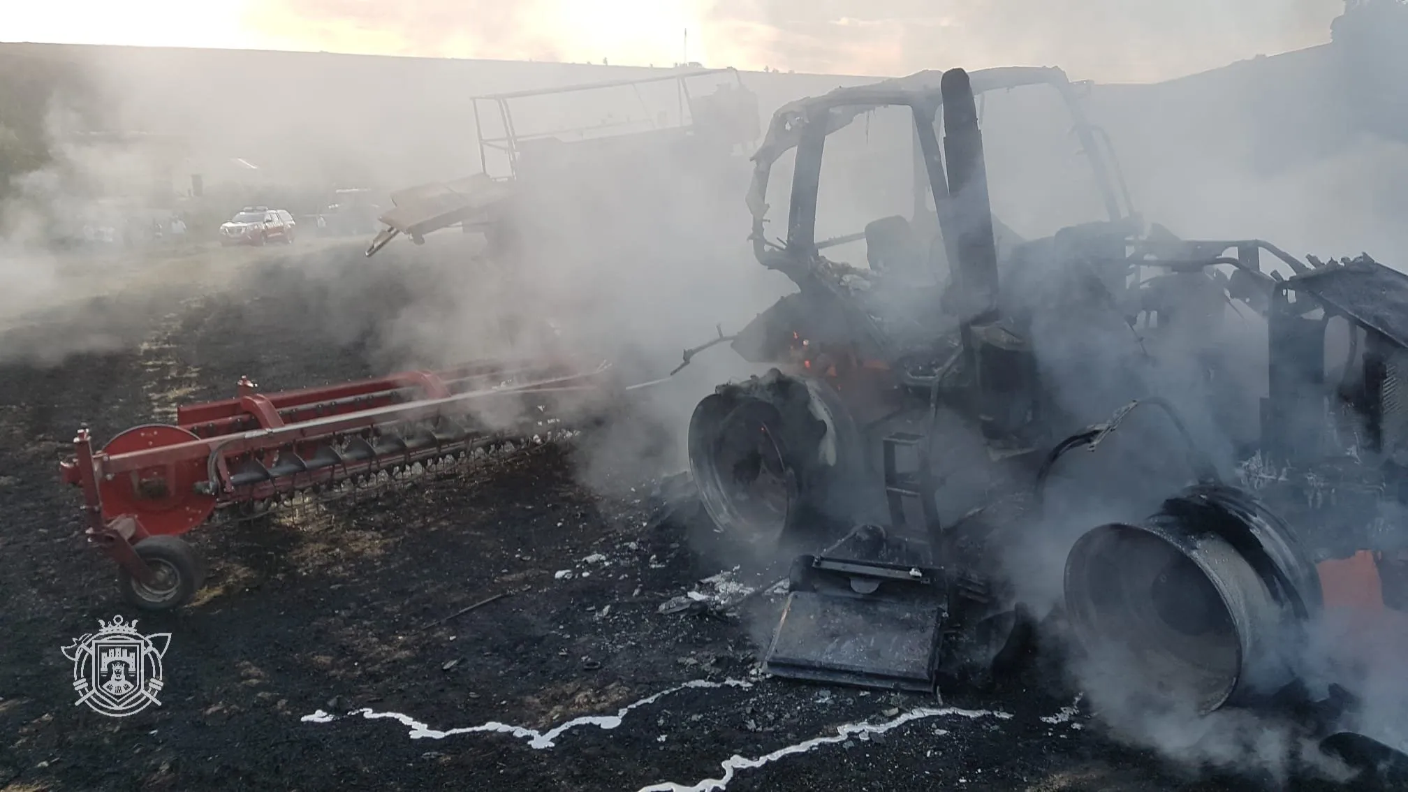 Los Bomberos de Burgos sofocan un incendio en Los Tremellos
