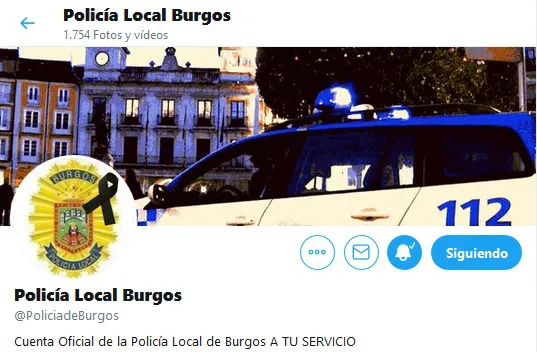 La Policía de Burgos tomará acciones legales contra un usuario de Twitter