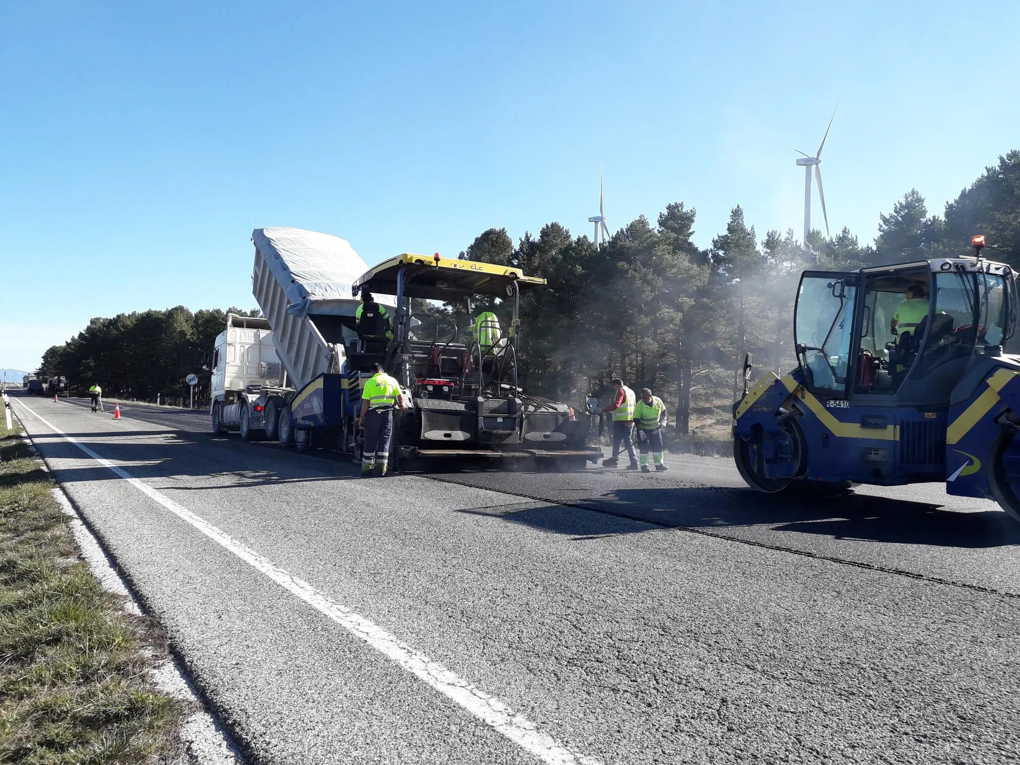 Se inician las obras de rehabilitación del firme de 22km de la N-232