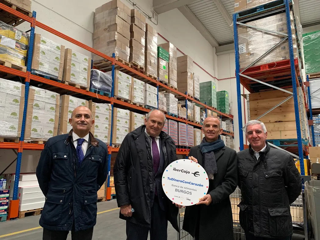 Ibercaja dona 80.000 euros a 12 bancos de alimentos