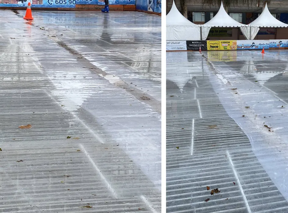 Vox Burgos pide suspender la actividad en la pista de hielo por su mal estado