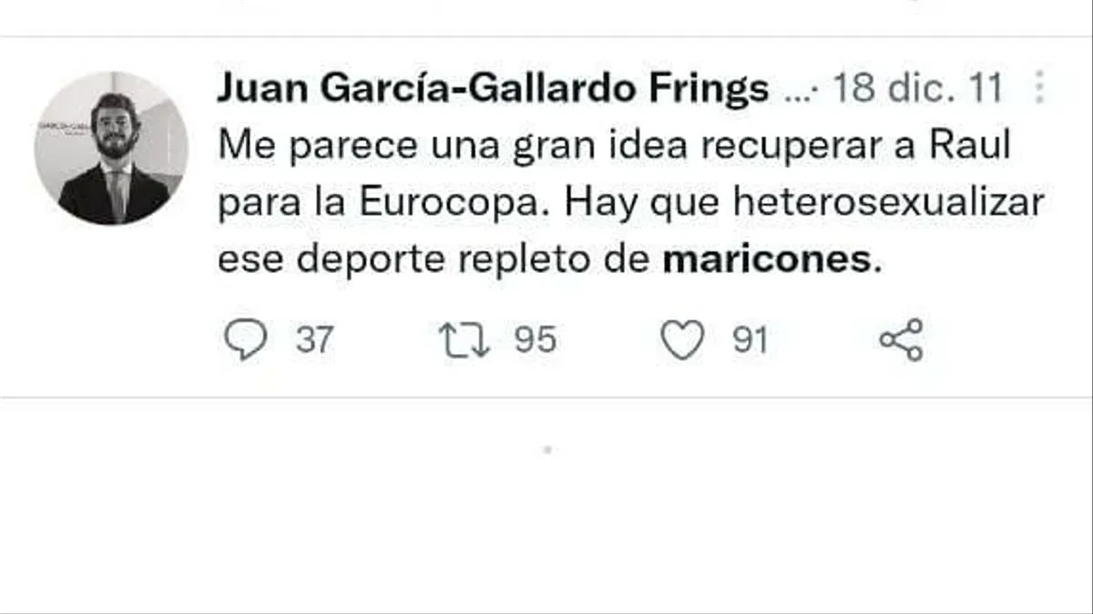 El burgalés candidato a la presidencia de CyL por Vox y sus tuits contra el feminismo, los inmigrantes, los homosexuales y el PP