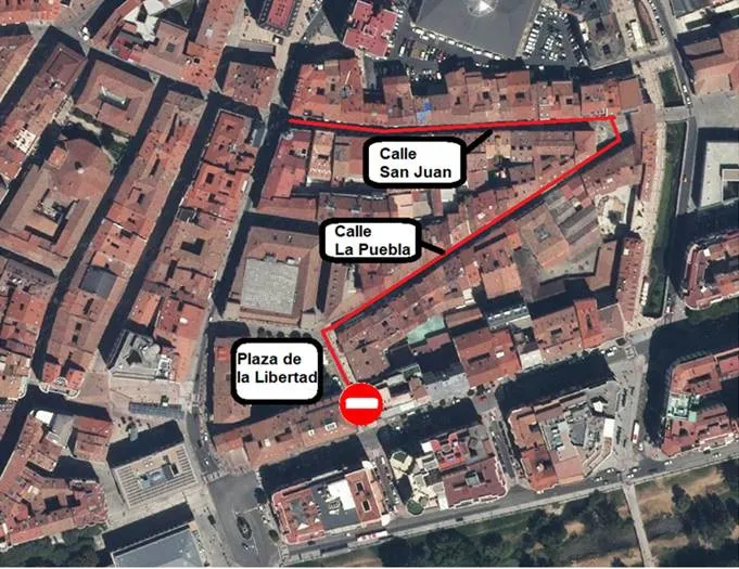 Este martes 22 de febrero se corta el acceso a las calles La Puebla y San Juan