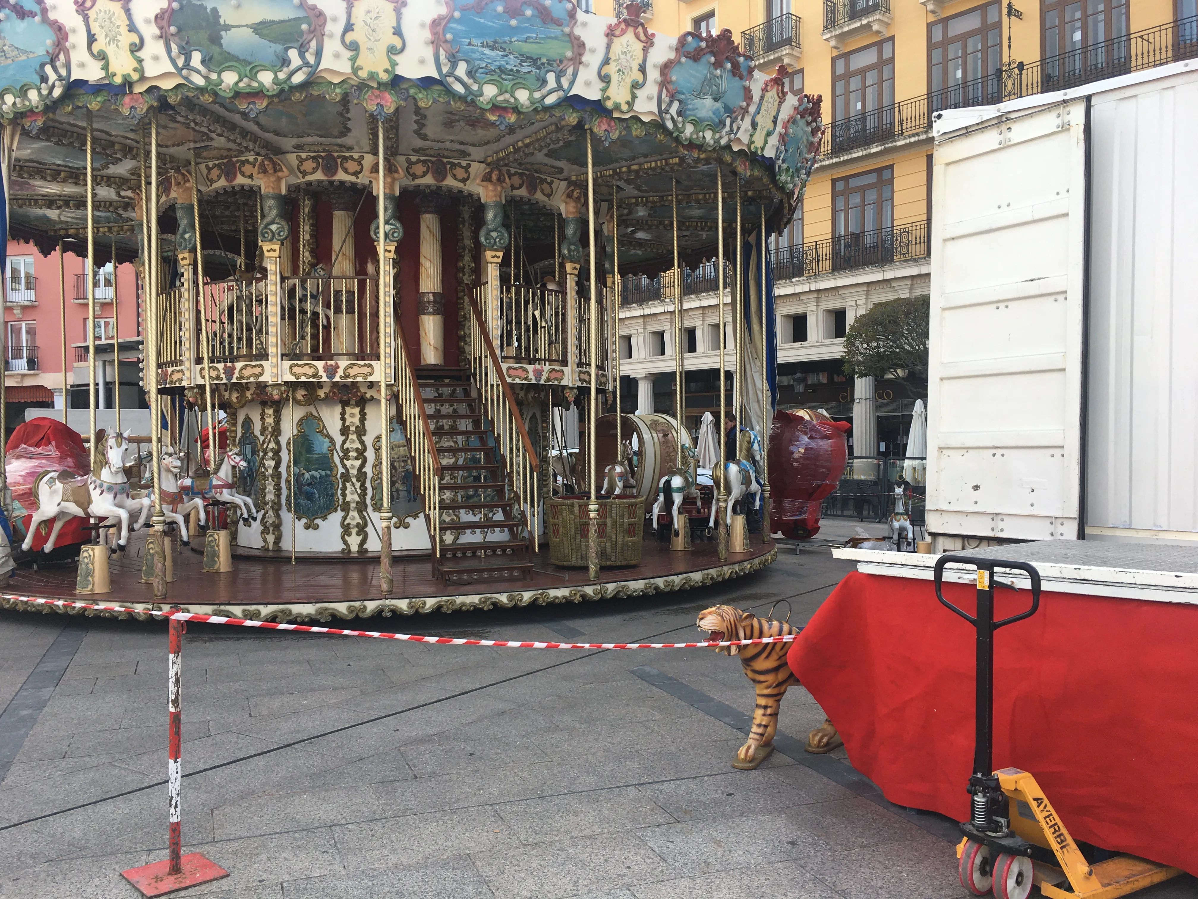 Las barracas... en la plaza Mayor