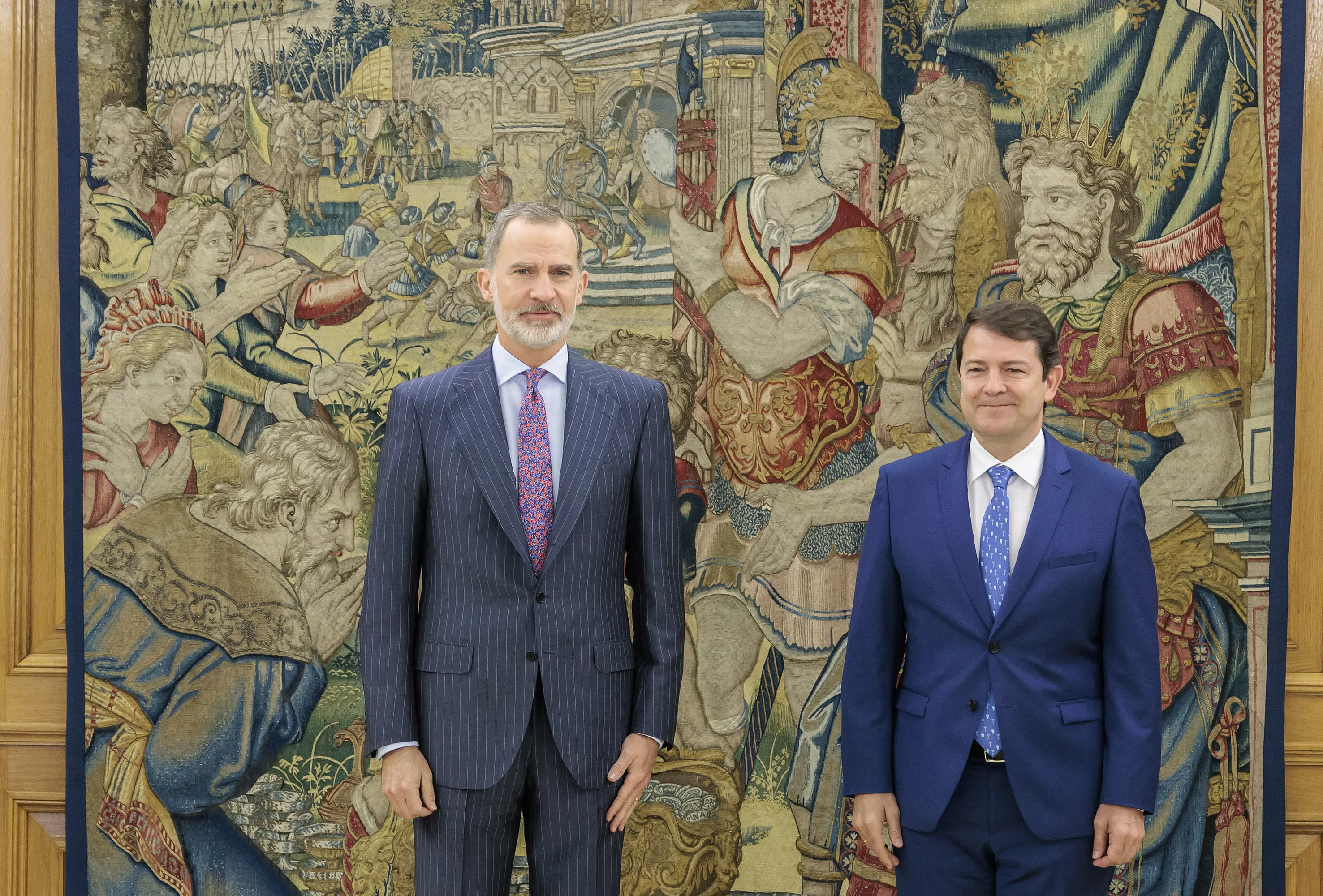 Mañueco reafirma ante el Rey la lealtad y el apoyo de CyL a la Monarquía y la Constitución
