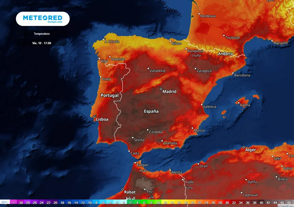 Un nuevo frente llega a Europa para disparar las temperaturas de la Península