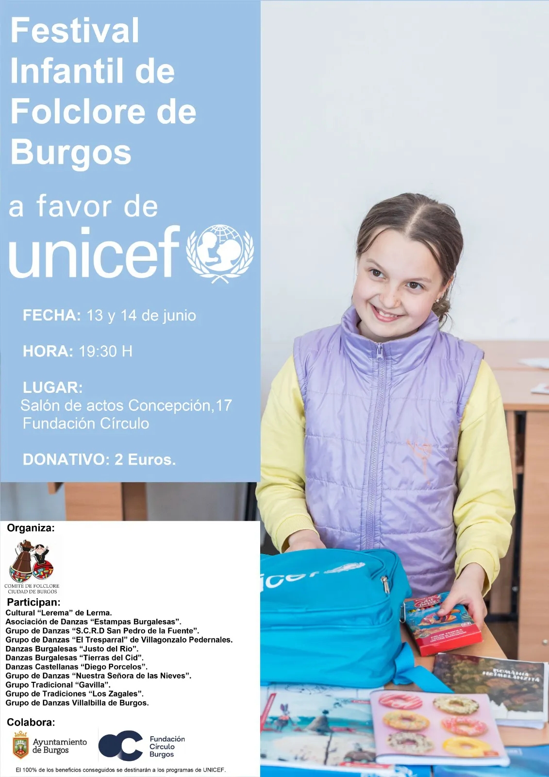 Burgos acoge el Festival de Folclore Infantil a favor de UNICEF