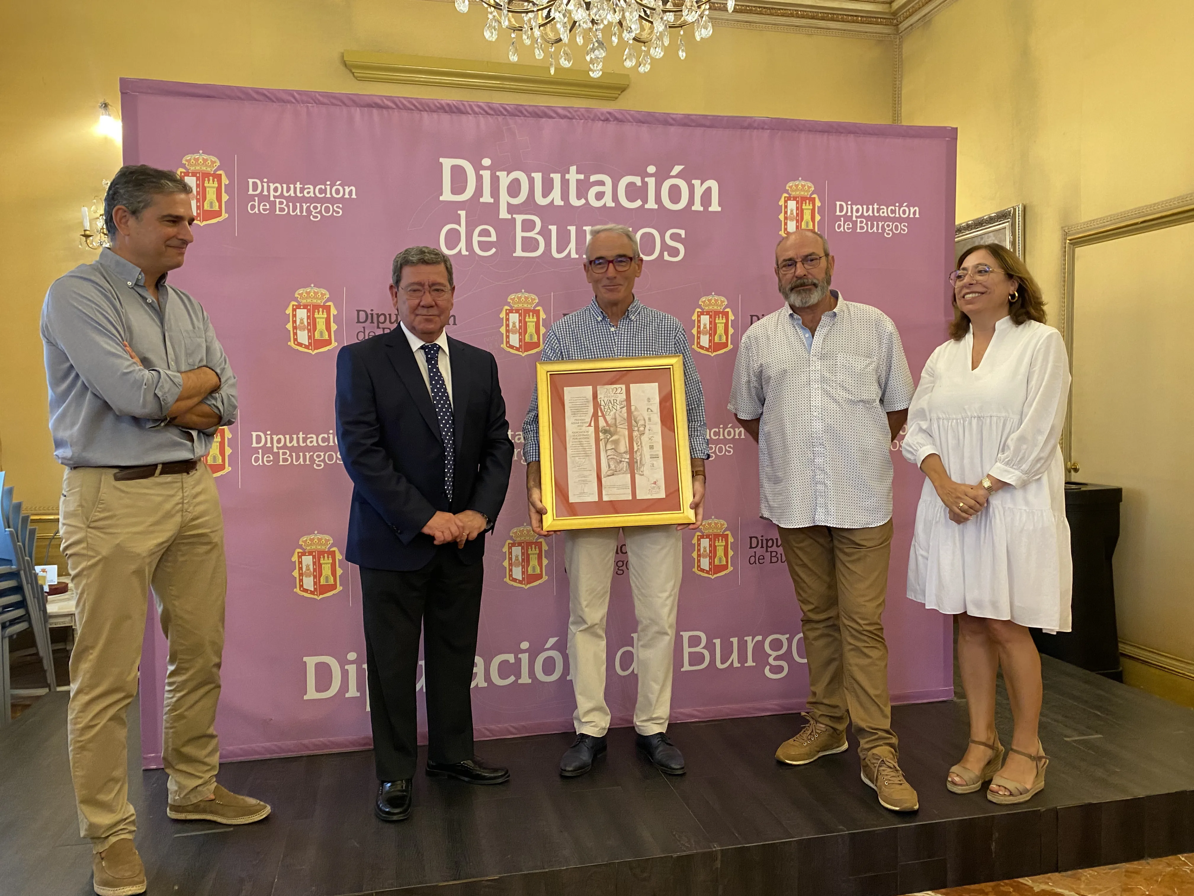 La Diputación entrega el Premio Álvar Fáñez del Camino del Cid a la Asociación ‘El Cid pasó por Huerta’