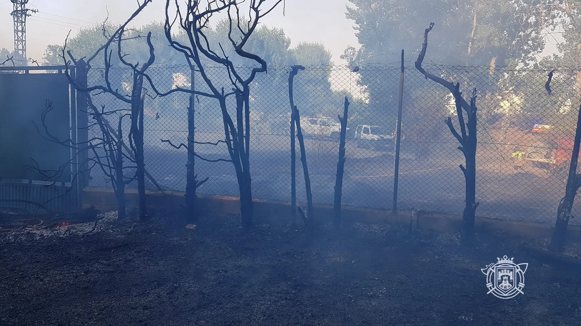 Los bomberos intervienen en un Incendio en el Club  El Soto