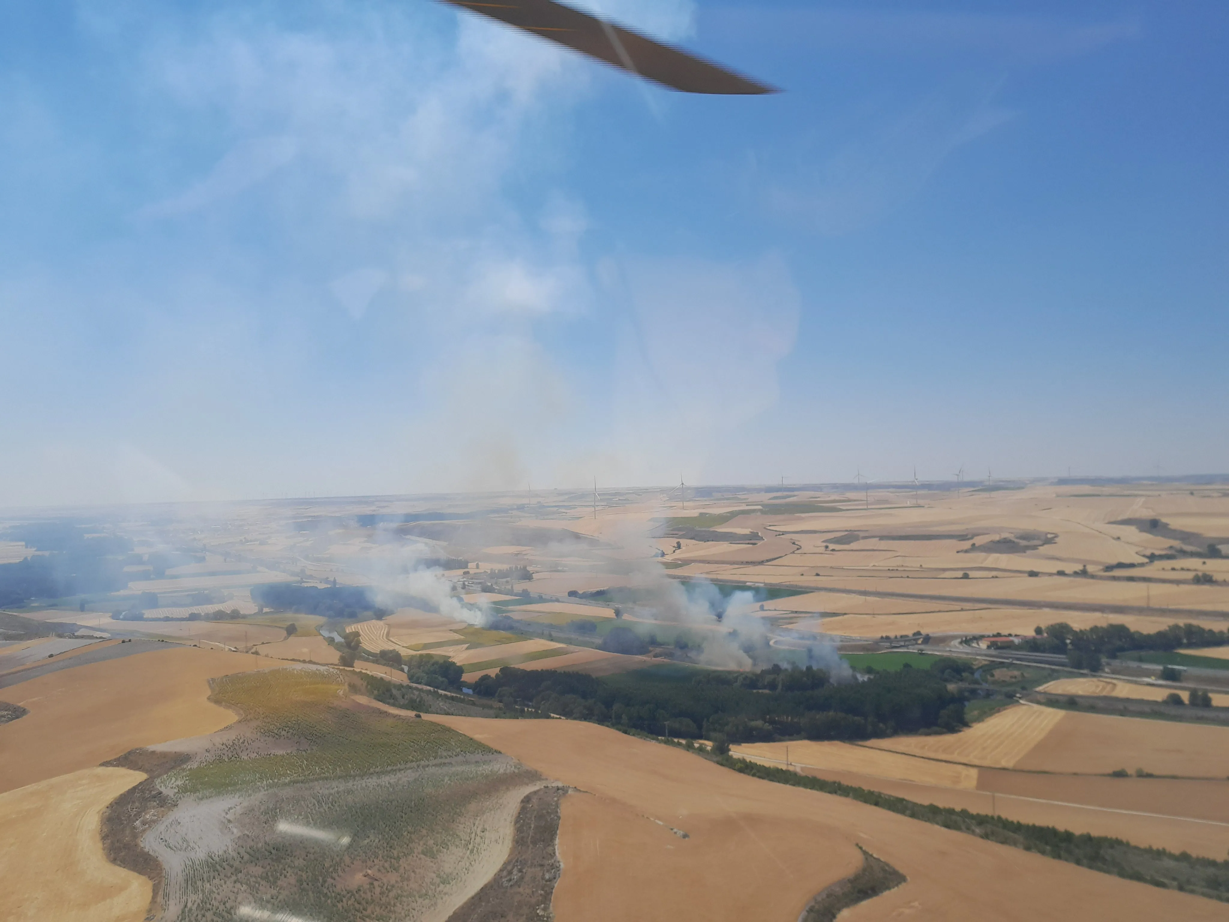 Controlado un fuego en Buniel con nivel dos de alerta