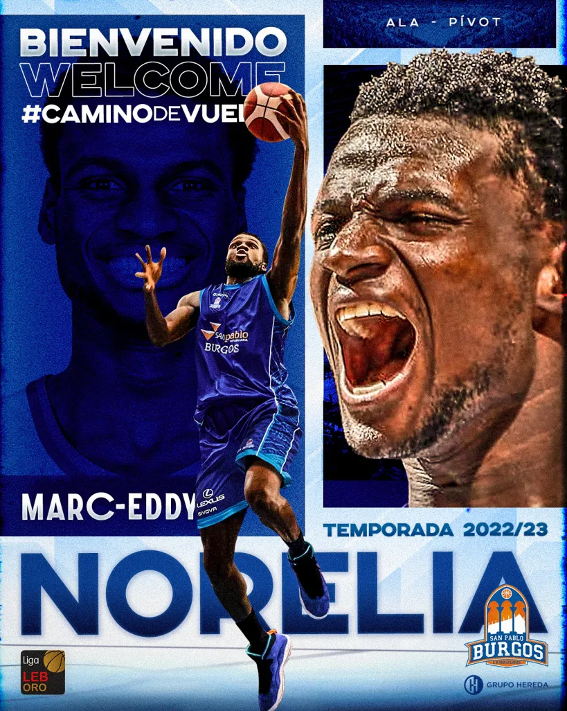 Marc-Eddy Norelia se incorpora al San Pablo Burgos