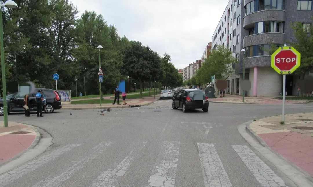 Segundo accidente vial del día en Burgos